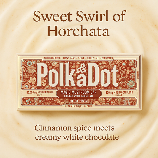 PolkaDot Horchata | Buy 10,000mg Gourmet Mushroom Chocolate Bar