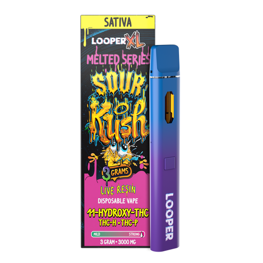 Looper Melted LR 3G THCP Disposable Sour Kush - Energizing Live Resin - Looper
