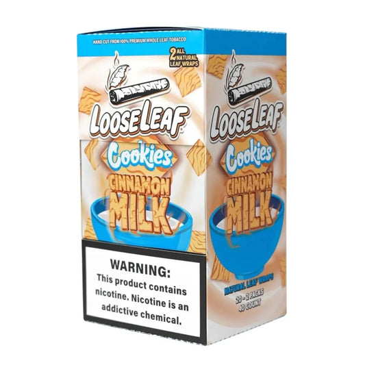 LooseLeaf x Cookies Cinnamon Milk Wraps – Sweet Cinnamon & Creamy Milk Flavor
