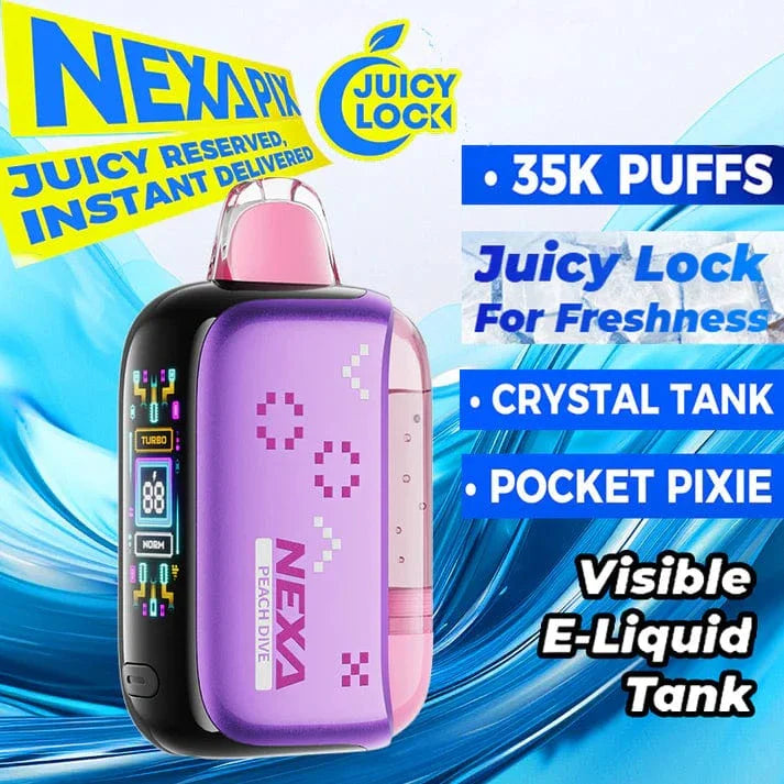 Nexa PIX 35K Peach Dive – Premium Stone Fruit Vape 35000