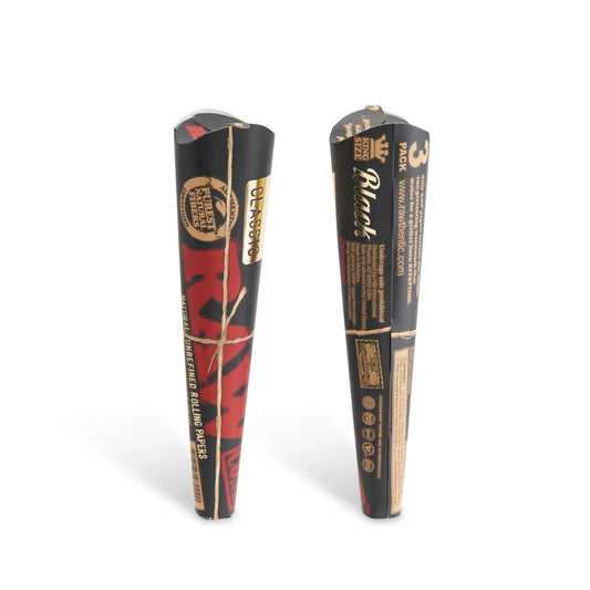 RAW CONE CLASSIC BLACK KINGSIZE 32/3PK