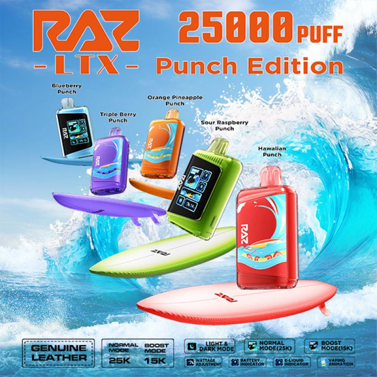 RAZ LTX 25K Sour Raspberry Punch - RAZ