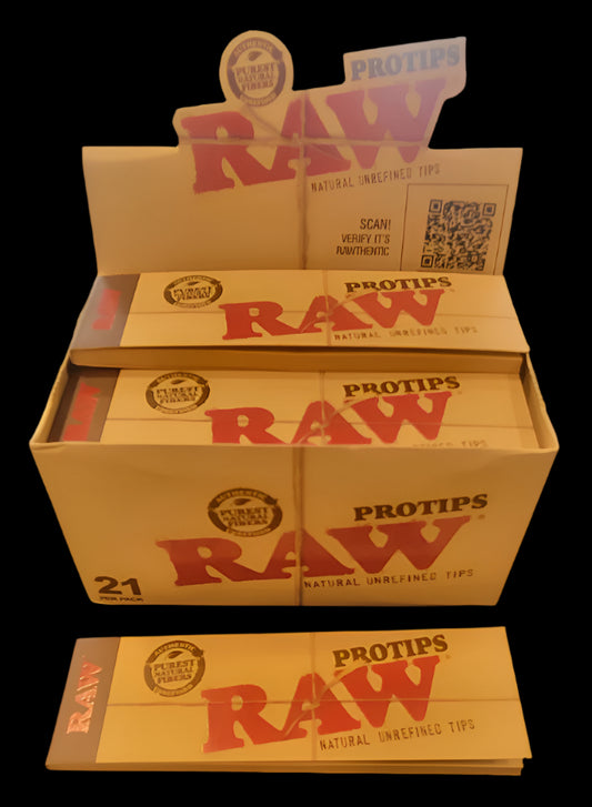 Buy RAW Pro Tips – 21pk Rolling Filter Tips for Cones & Joints