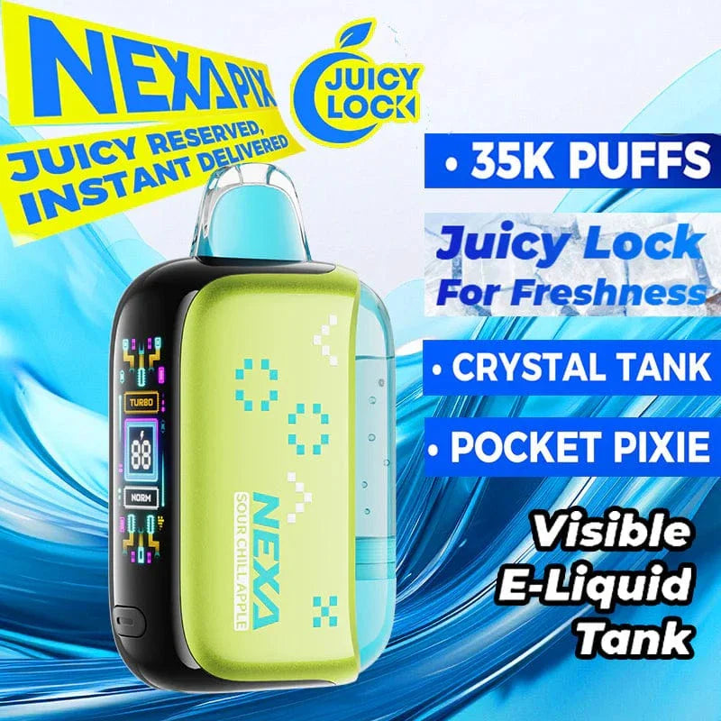 Nexa PIX 35K Sour Chill Apple – Tart Ice Disposable Vape