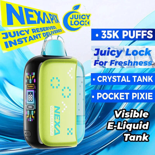 Nexa PIX 35K Sour Chill Apple – Tart Ice Disposable Vape