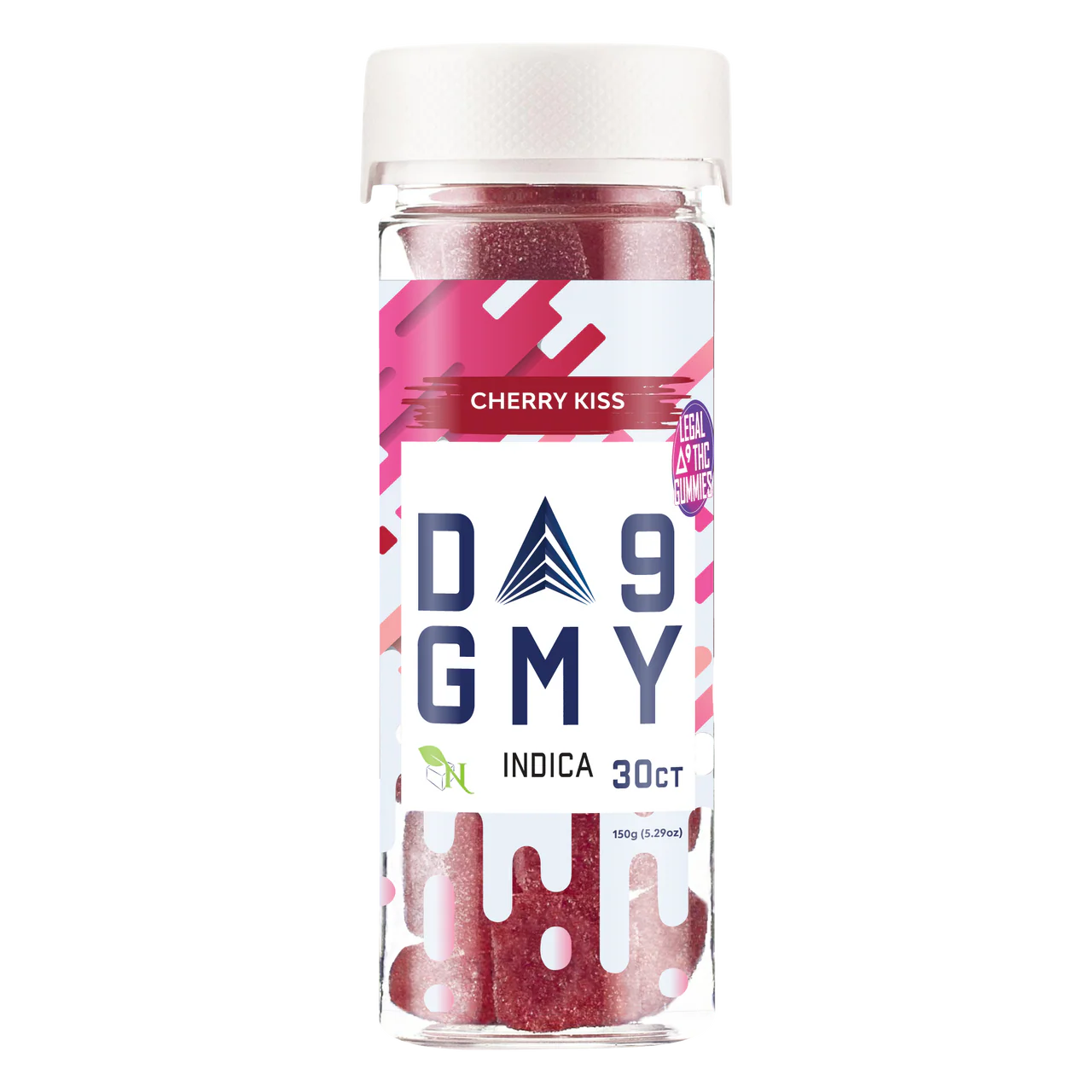 Cherry Kiss Delta-9 Gummies – 810mg | 30ct Indica Edibles by A Gift From Nature