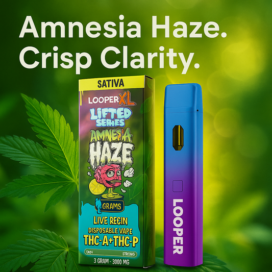 Looper Melted LR 3G THCP Disposable Amnesia Haze - Energizing Live Resin | Cloud Culture