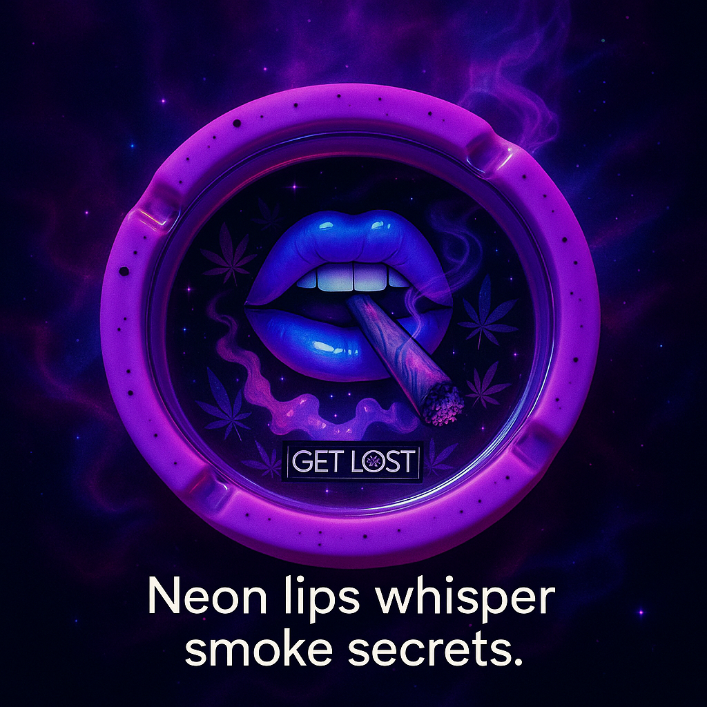 Get Lost Glass Ashtray Silicone - Premium Smoking Accessory | Cloud Culture