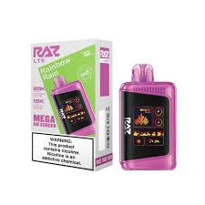 Rainbow Rain Raz LTX 25K Rechargeable Disposable Vape – 25,000 Puffs & HD Screen