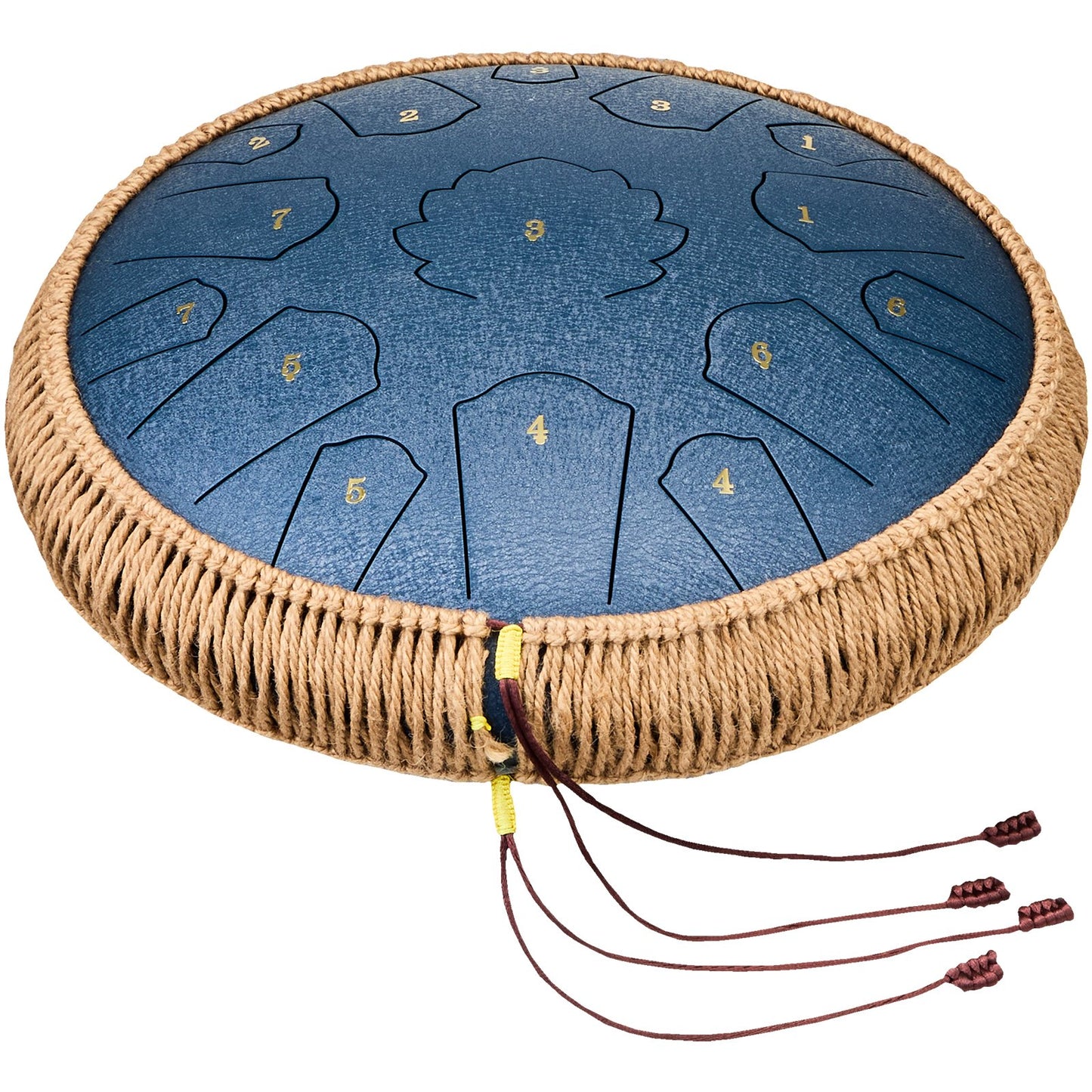 Steel tongue drum meditation instrument 14 inch ritual zen