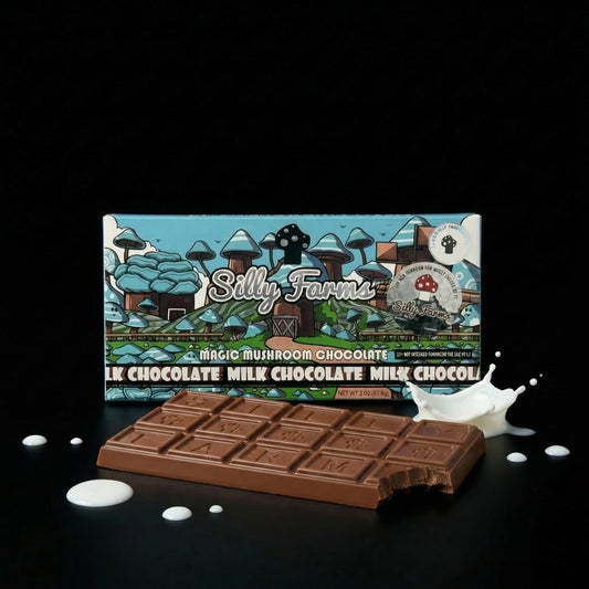 Silly Farms Milk Chocolate Mushroom Chocolate Bar 7g Functional Blend by Silly Farms - Mushroom Chocolates at Cloud Culture St Petersburg FL
