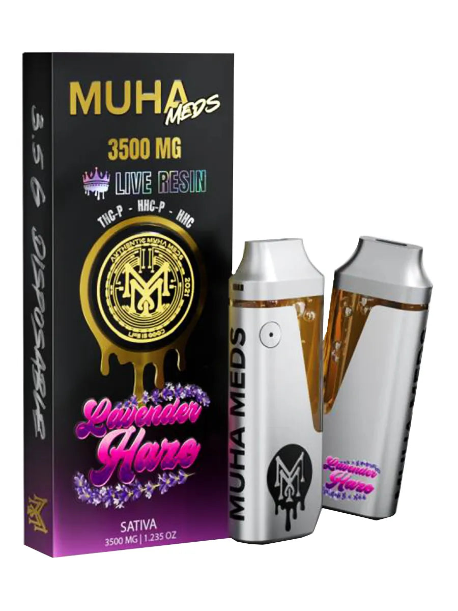 MUHA MEDS LIVE RESIN 3.5GRM DISP  LAVENDER HAZE (SATIVA)