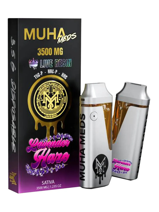 MUHA MEDS LIVE RESIN 3.5GRM DISP  LAVENDER HAZE (SATIVA)