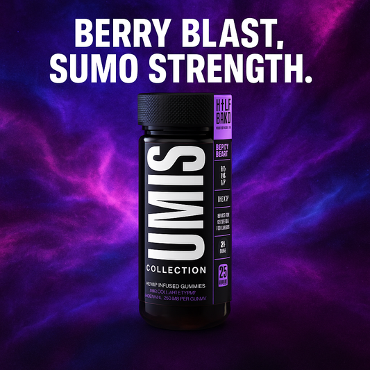 Half Bak’d Berry Blast 25ct – 420 mg Sumo Gummies | 10,000 mg THC Blend