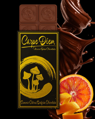 CARPE DIEM MUSHROOM BAR SUMMER CITRUS BELGIAN CHOCOLATE