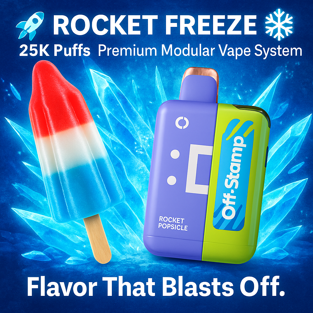 Off-Stamp Rocket Freeze X-Cube Kit - 25K Puffs Premium Modular Vape System