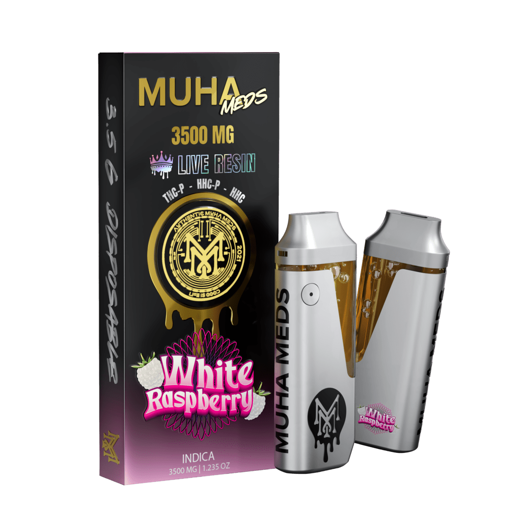 MUHA MEDS LIVE RESIN 3.5GRM DISP  WHITE RASPBERRY (INDICA)
