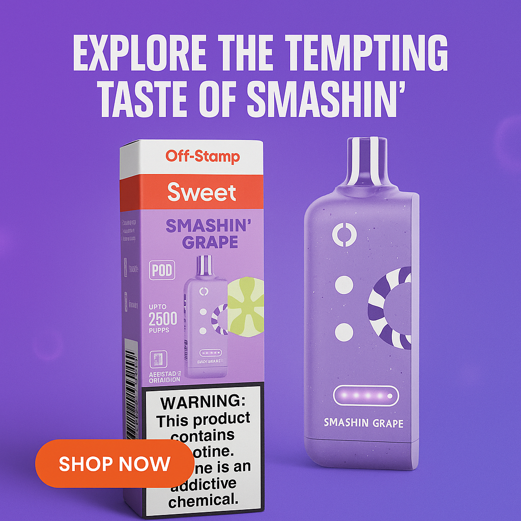 Off-Stamp X-Cube Smashin' Grape Pod – Sweet Cube 25K Puffs | Premium Replacement