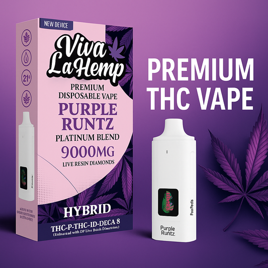 Viva La Hemp 9000MG Disposable Purple Runtz – Premium THC Vape | Cloud Culture